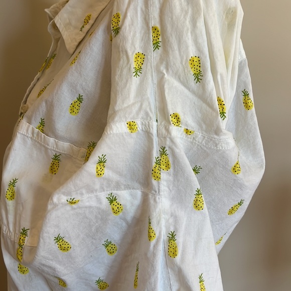 GUC Merona Pineapple Print Button Front Shirt - Picture 4 of 4